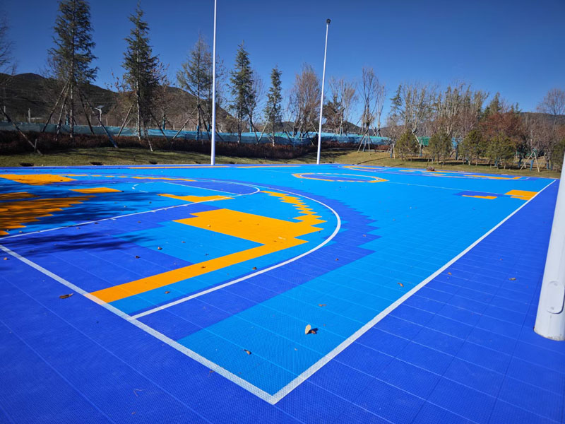 悬浮地板篮球场