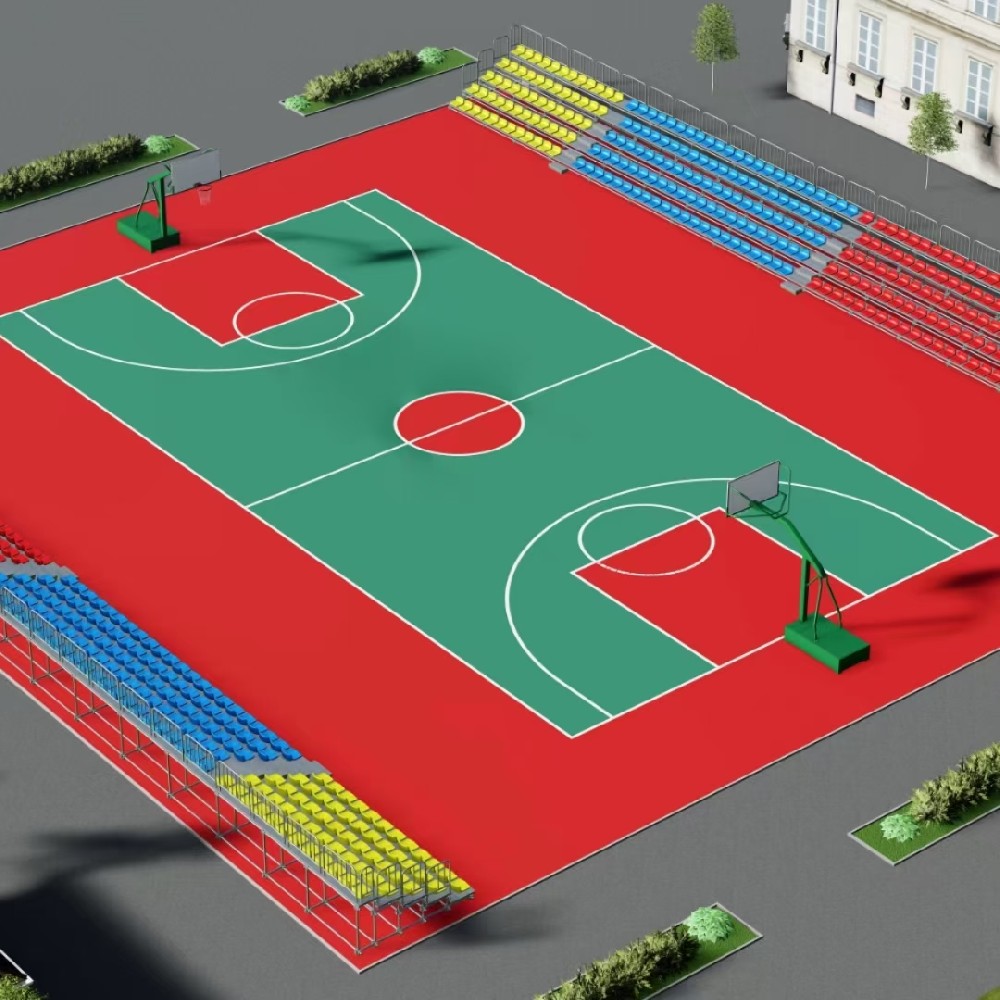 硅pu篮球场